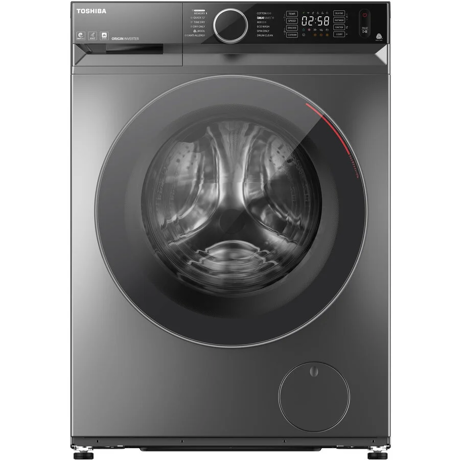 Masina de spalat cu uscator Toshiba TWD-BM110GF4(SK), 10 kg Spalare, 7 kg Uscare, 1400 RPM, Sense Dose, Functie Abur, Tehnologie UFB, Motor Inverter, Clasa D, Antracit